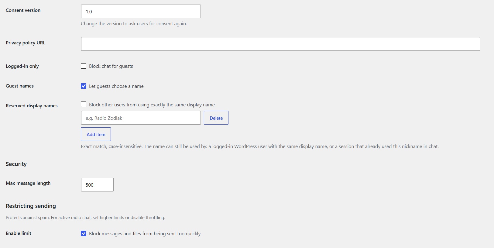 Chat Zodiak - plugin Wordpress - obrazek 6